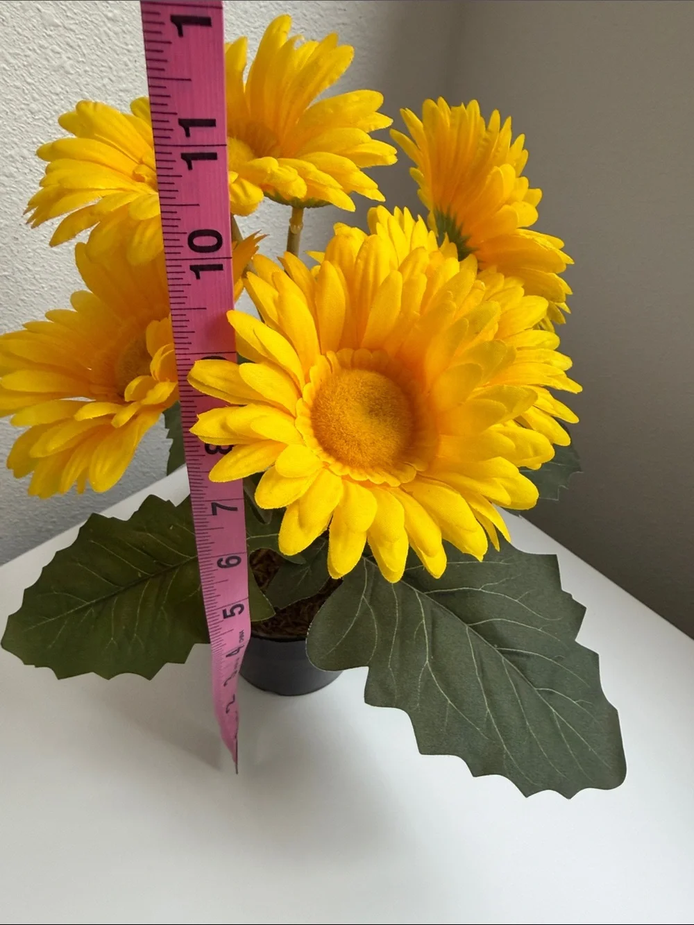 Yellow Faux Sunflower Potted Accent - Home Accents Faux Florals